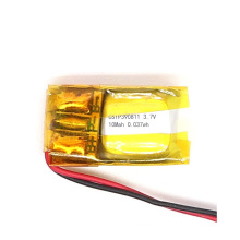 3.7V 10mAh Lithium Polymer Battery/Lipo Battery with Size 11*8*3.9mm